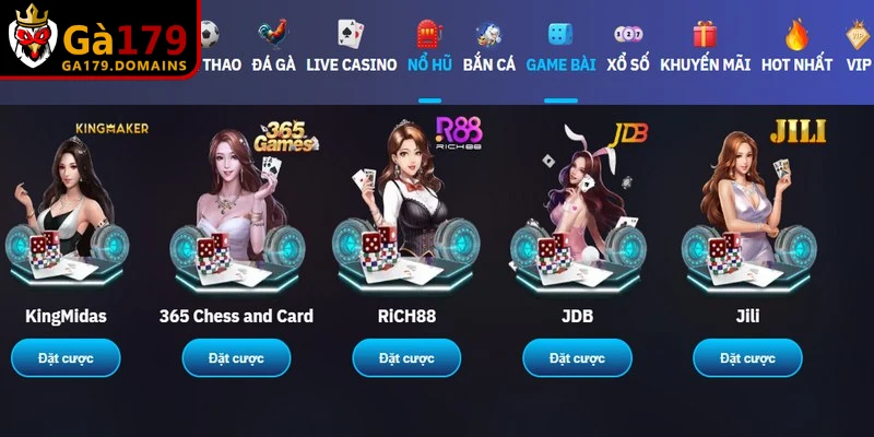 Trải nghiệm không gian sòng bài chuyên nghiệp tại game bài GA179