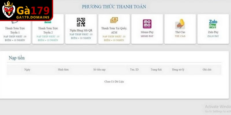 Người chơi cần đảm bảo đáp ứng một số yêu cầu cơ bản để nạp suôn sẻ